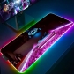 Eco-friendly Cyberpunk 2077 Glowing RGB LED Mouse Pad 4mm Thickness for Gaming Keyboard USB Anti-slip Rubber Base Desk Mat